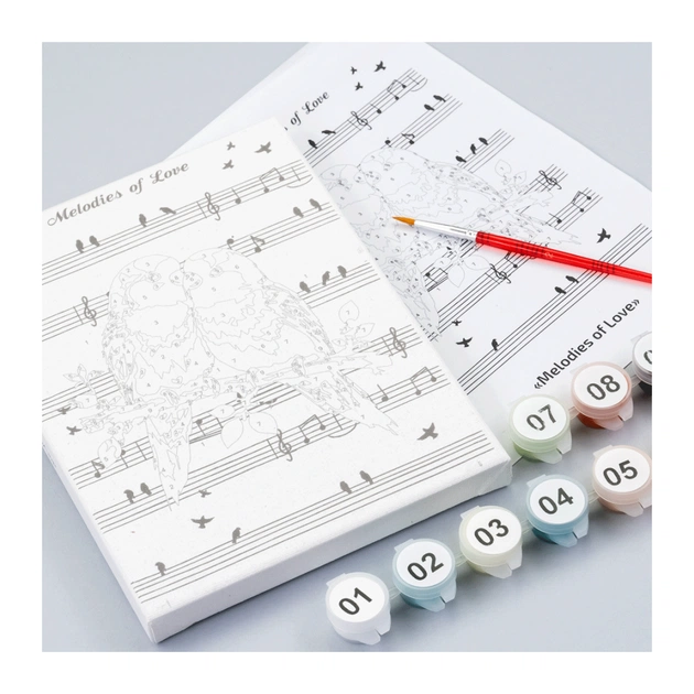 Картина по номерам Rosa Melodies of Love, 15х20см, з мольбертом (4823098548652) - picture 3