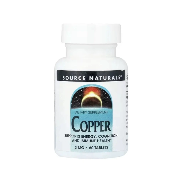 Витаминно-минеральный комплекс Source Naturals Медь, 3 мг, Copper, 60 таблеток (SN2888) - изображение 1