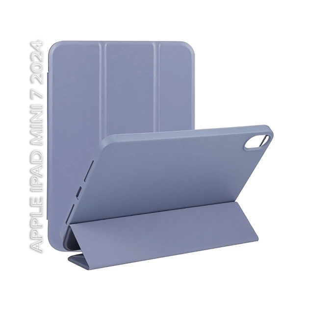 Чехол для планшета BeCover Tri Fold Soft TPU BeCover Apple iPad Mini 7 2024 Purple (712449) - изображение 1