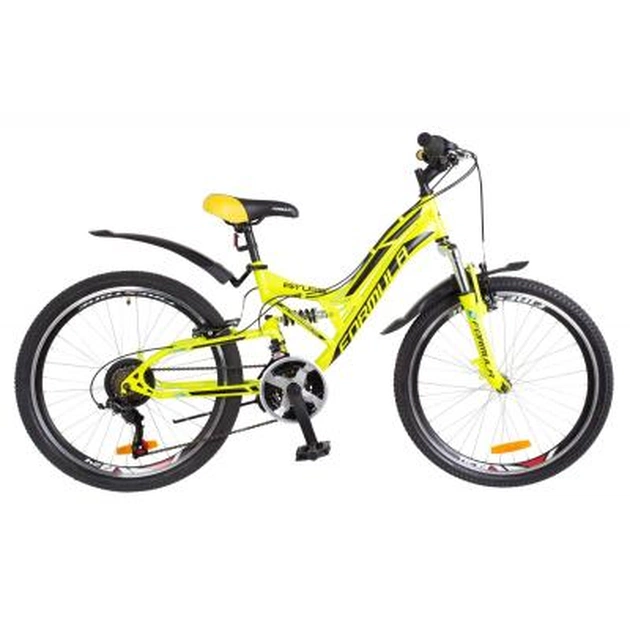 Велосипед Formula 24" ATLAS AM2 14G Vbr рама-14" St жовтий (OPS-FR-24-114) - изображение 1
