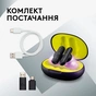 Навушники Logitech FITS True Wireless Gaming Earbuds Black (985-001182) - зменшене зображення 9