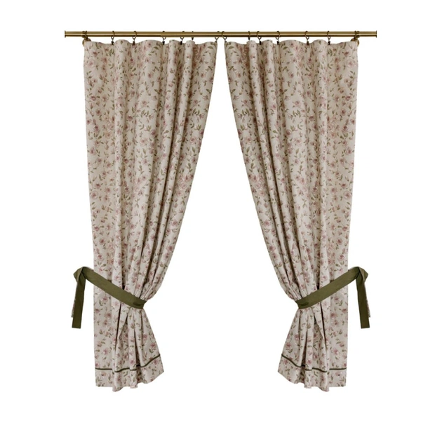 Штора Прованс комплект з підхватами Тереза квіточки 136х170 см 2 шт (034458) - picture 1