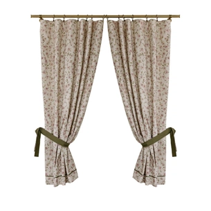 Штора Прованс комплект з підхватами Тереза квіточки 136х170 см 2 шт (034458) зображення 1