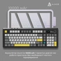 Клавіатура Ajazz AK980 V2 Gift Switch V2 Wireless/Bluetooth/USB UA Black/Grey/Yellow (AK980-V2-G-BGY) - уменьшенное изображение 12