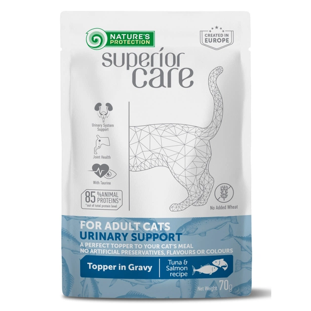 Влажный корм для кошек Nature's Protection Superior Care Adult Cats Urinary Tuna & Salmon 70 г (UNINPSC63751) - изображение 1