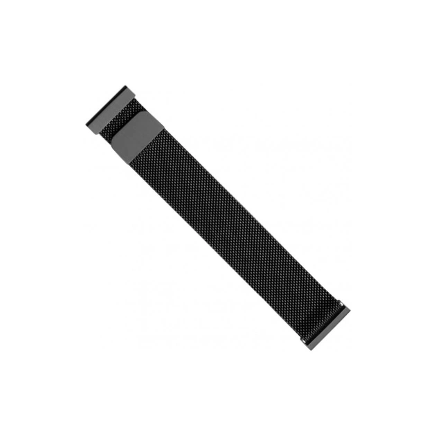 Ремінець до смарт-годинника Intaleo Milanese для Samsung Galaxy Watch 20 mm black (1283126494260) - изображение 1