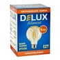 Лампочка Delux Globe G95 6Вт E27 2700К amber filament (90016727) - зменшене зображення 2