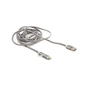Дата кабель USB 2.0 AM to Lightning + Micro 5P 2.0m 2A cotton grey PowerPlant (CA910496) - уменьшенное изображение 1