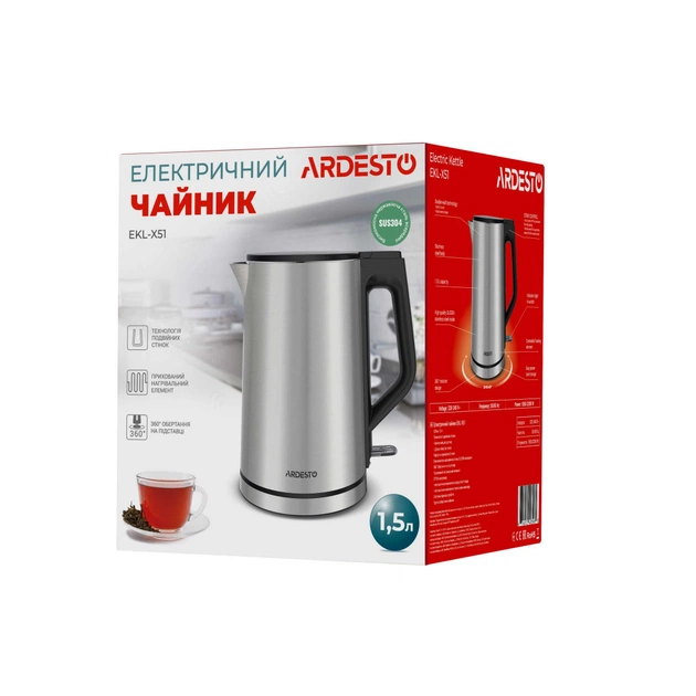 Электрочайник Ardesto EKL-X51 - изображение 3