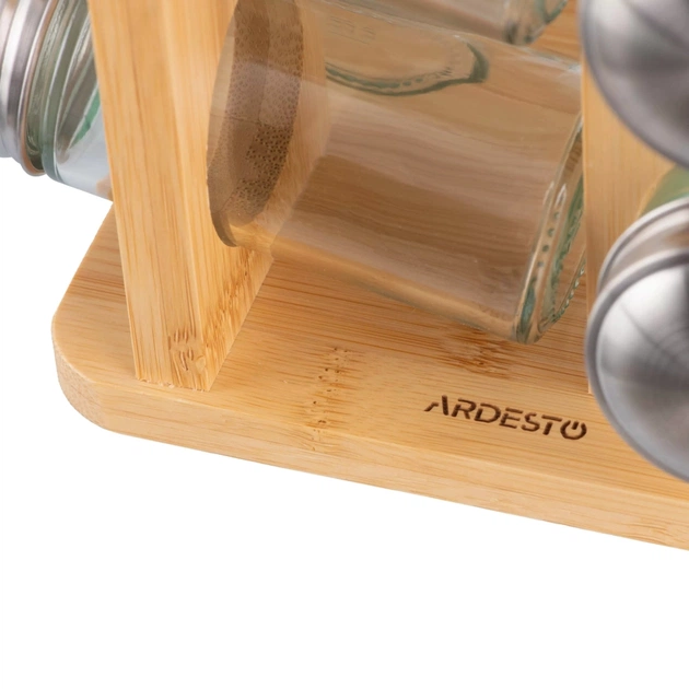 Набір для спецій Ardesto Midori, 9 предметів, 80мл бамбук, нержавіюча сталь (AR1408B) - picture 4