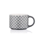Чашка Ardesto Weaving E, 330мл, порцеляна, біло-чорний (AR3473E) - зменшене зображення 1