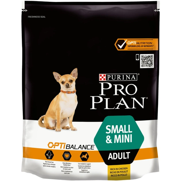 Сухой корм для собак Purina Pro Plan Dog Small&Mini Adult с курицей и рисом 700 г (7613035120778) - изображение 1