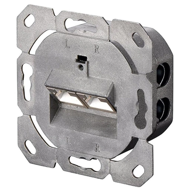 Комп'ютерна розетка Digitus 2xRJ45 STP, cat. 6, для відкритої проводки (DN-9006-N) - picture 5