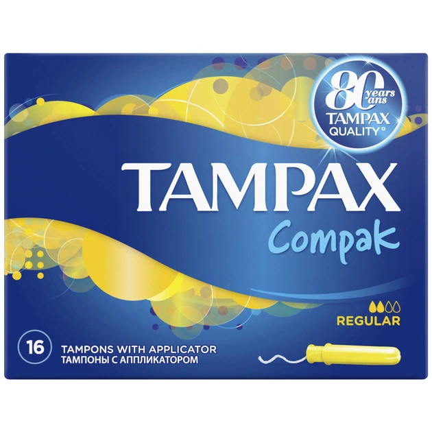 Тампони Tampax Compak Regular с апликатором 16 шт (4015400219507) - picture 3