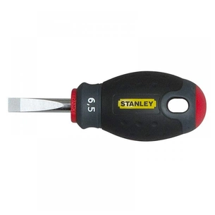 Викрутка Stanley FatMax Stubby, SL6,5 х 30мм, укорочена з паралельним джалом під прямий шліц. (0-65-404) зображення 1