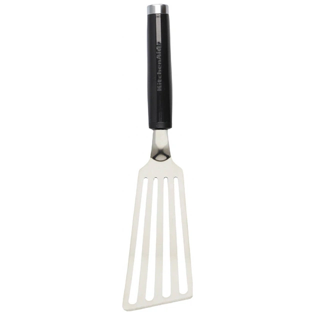 Лопатка кухонная KitchenAid Classic з прорізами 31,8 см чорний (KCG024OHOBE) - изображение 1