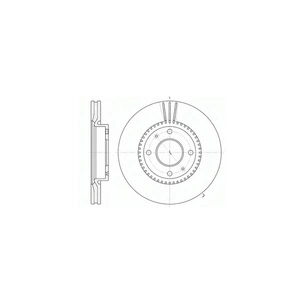 Гальмівний диск SHINOBI NBD00528 зображення 1