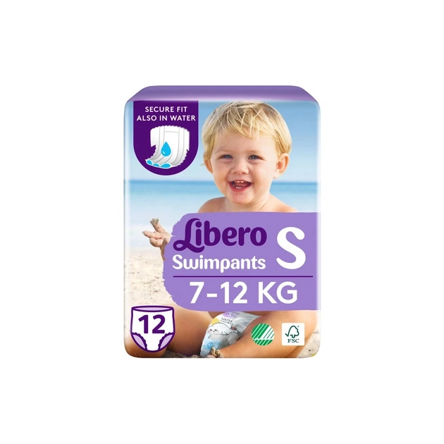 Підгузки Libero Swimpants Small 7-12 кг 12 шт (7322541981659) - зображення 1