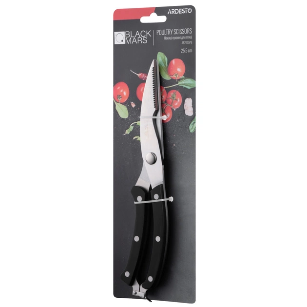 Кухонні ножиці Ardesto Black Mars для птиці 25,5 см Black (AR2125PB) - picture 3
