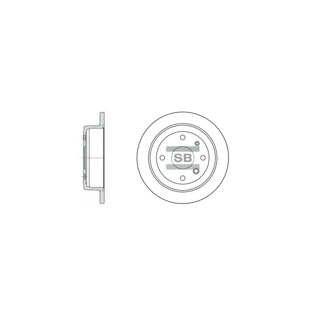 Гальмівний диск HI-Q SD3008 - изображение 1