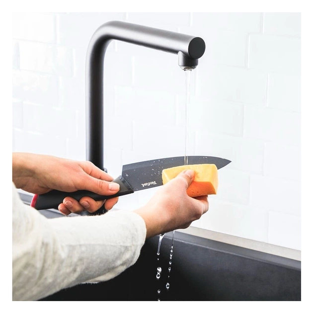 Набір ножів Tefal Fresh Kitchen, дерев'яна колода, 5шт, нержавіюча сталь, чорний (K122S504) - picture 6