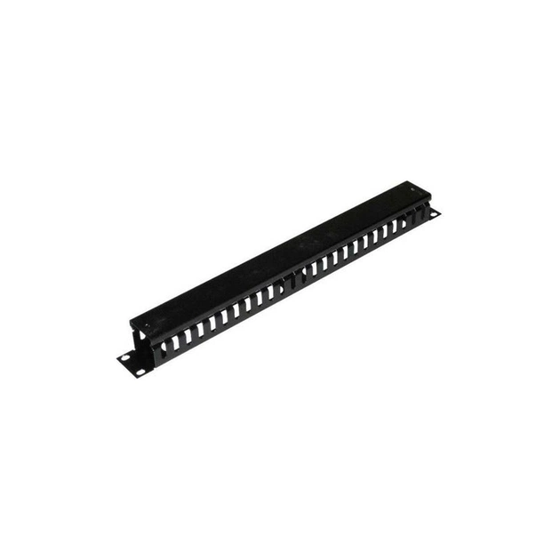 Кабельний організатор 19" 1U з кришкою, корпус метал Voltronic (05055) - зображення 1