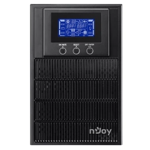 ИБП NJOY Aten Pro 1000 (PWUP-OL100AP-AZ01B), Online, 3 x Schuko, USB, LCD, металл изображение 1