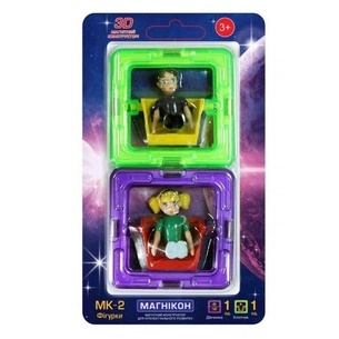 Конструктор Магнікон Додатковий набір фігурки, 2 шт (MK-2-ДМ) зображення 1