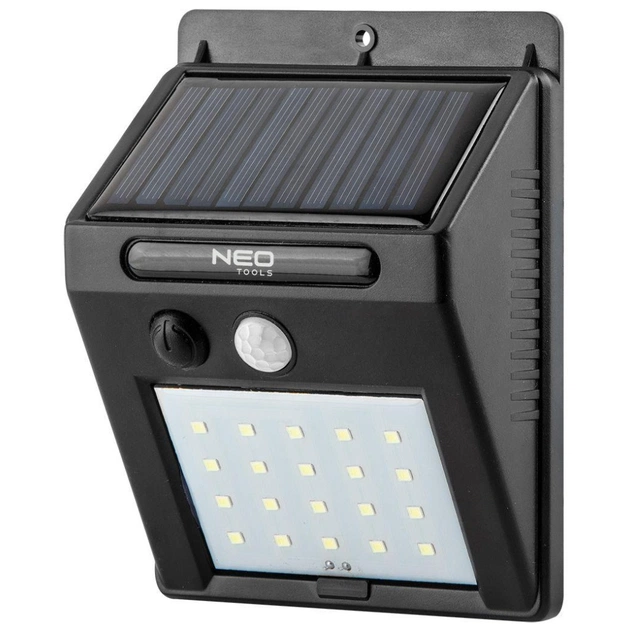 Прожектор Neo Tools 250 люмен, 1200 мАг, 3.7 Li-Ion, SMD LED, датчик руху та сутінків, IP44 (99-055) - зображення 1