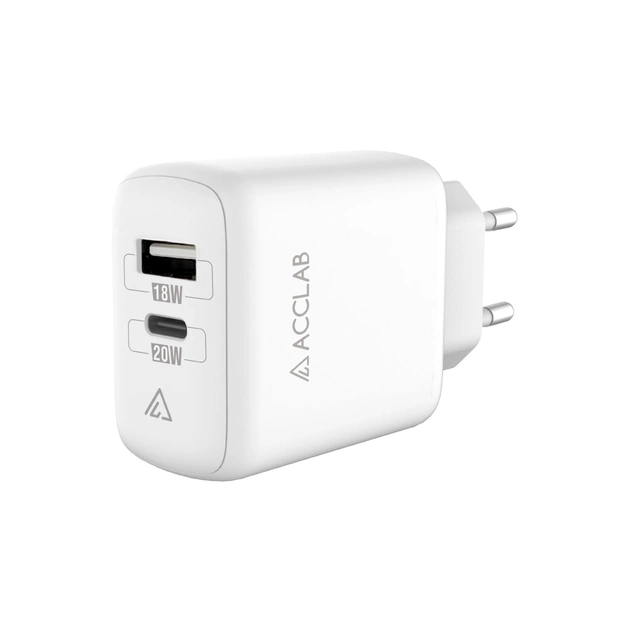 Зарядное устройство ACCLAB AL-TC220 (1xUSB, 1xType-C) (1283126556494) - изображение 1