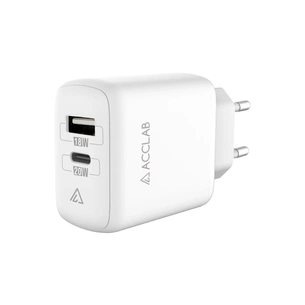 Зарядний пристрій ACCLAB AL-TC220 (1xUSB, 1xType-C) (1283126556494) зображення 1