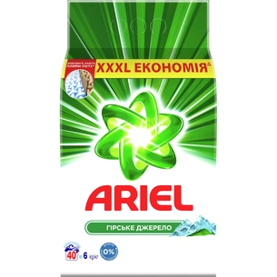 Пральний порошок Ariel Гірське джерело 6 кг (5413149836433) зображення 1