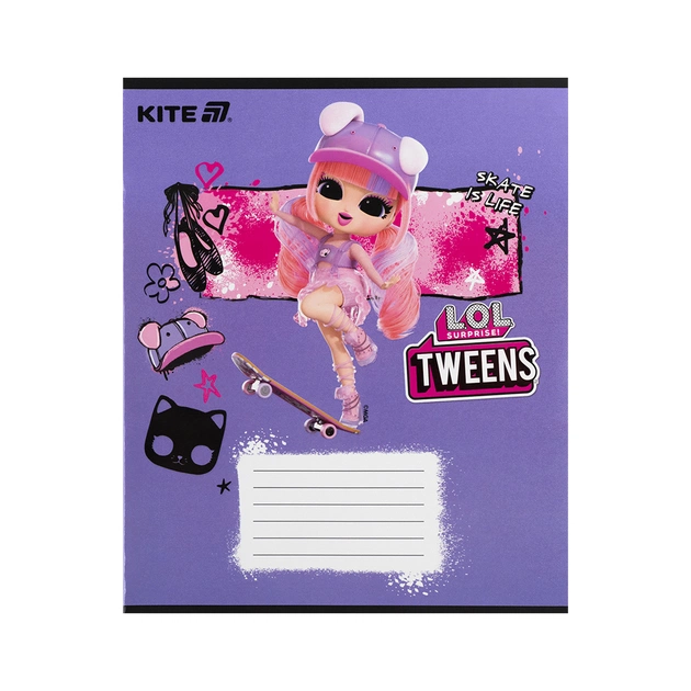 Зошит Kite LOL, 12 аркушів, коса лінія (LO25-235) - picture 10