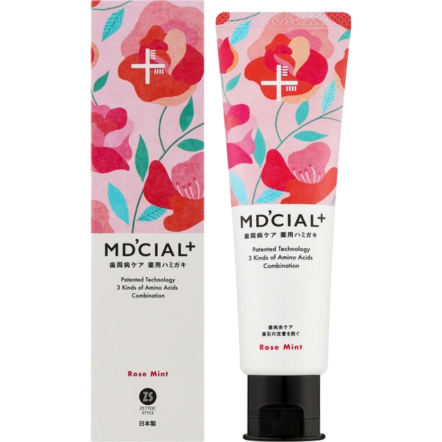 Зубна паста Zettoc Md'cial+ Rose Mint Toothpaste 100 г (4582118954469) - зображення 1