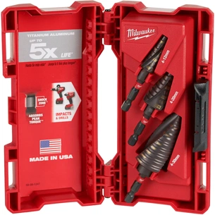 Набір свердл Milwaukee ступінчастих SHOCKWAVE Impact Duty, 3шт (48899266) зображення 1