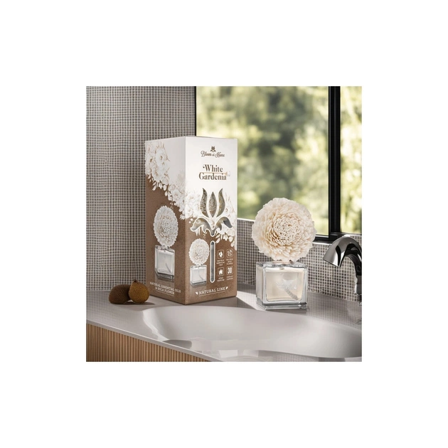 Аромадифузор Elix Квітка з солі White Gardenia 100 мл (5906074152438) - picture 2