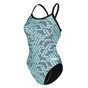 Купальник Arena Escape Swimsuit Challenge Back 007739-580 бірюзовий, чорний 44 (3468337383345) - зменшене зображення 4