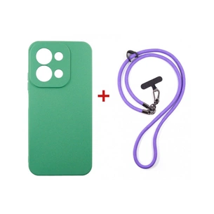 Чохол до мобільного телефона Dengos Case + Cross-body Strap Xiaomi Redmi 15C Mint+Purple (DG-KM-CCRB-50) зображення 1