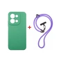 Чохол до мобільного телефона Dengos Case + Cross-body Strap Xiaomi Redmi 15C Mint+Purple (DG-KM-CCRB-50) - зменшене зображення 1