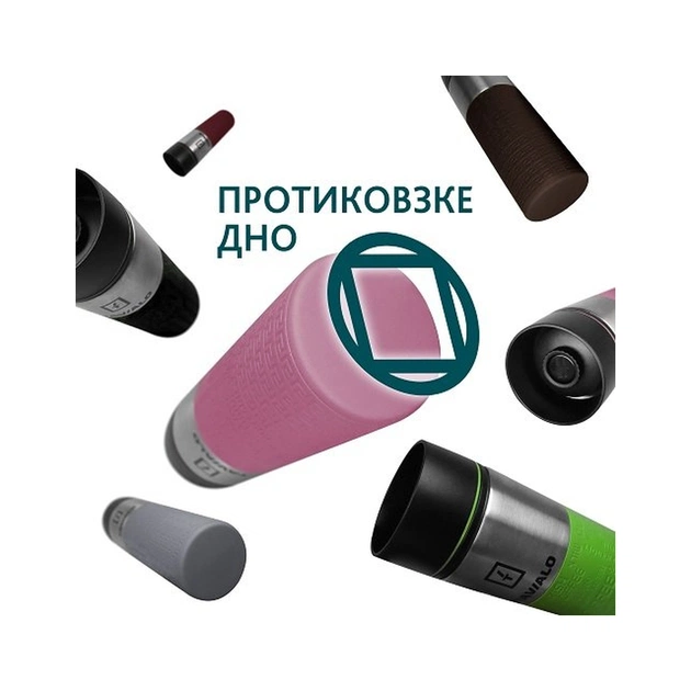 Термокружка Tavialo + 2 ущільнювальних кільця 420 мл Рожевий (190420111) - зображення 5