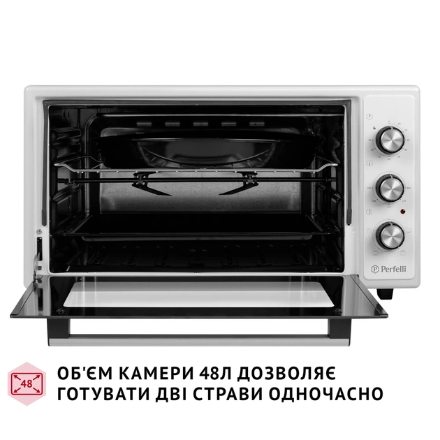 Електропіч Perfelli MIRAGE 48 WHITE - picture 2