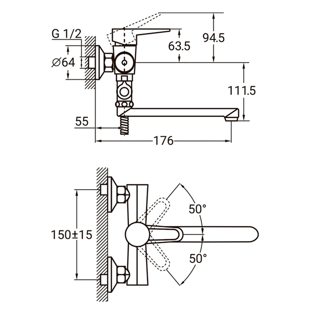 Змішувач AQUATICA HL-3C130C - picture 8