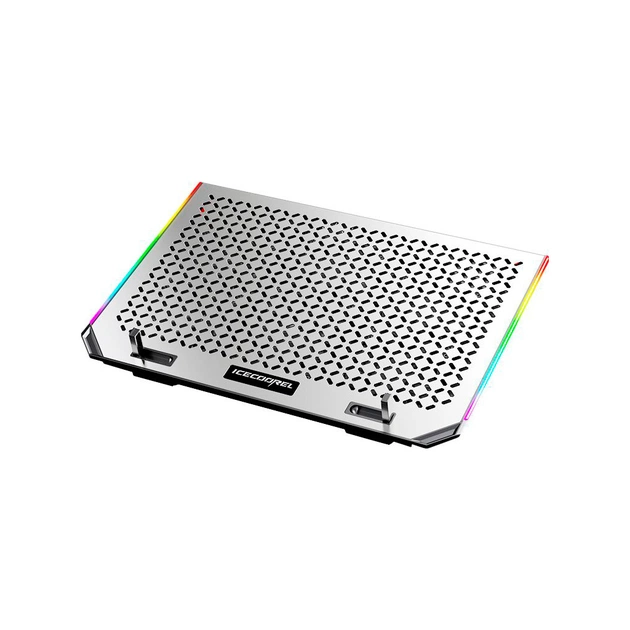 Подставка для ноутбука IceCoorel 10-15.6", 6*80mm 1800 RPM, 2*USB, 366x256x23mm, RGB (A17) - изображение 1