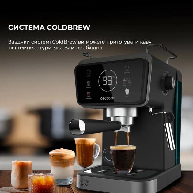 Ріжкова кавоварка еспресо Cecotec Power Espresso 20 ColdBrew Touch (CCTC-00269) - зображення 3
