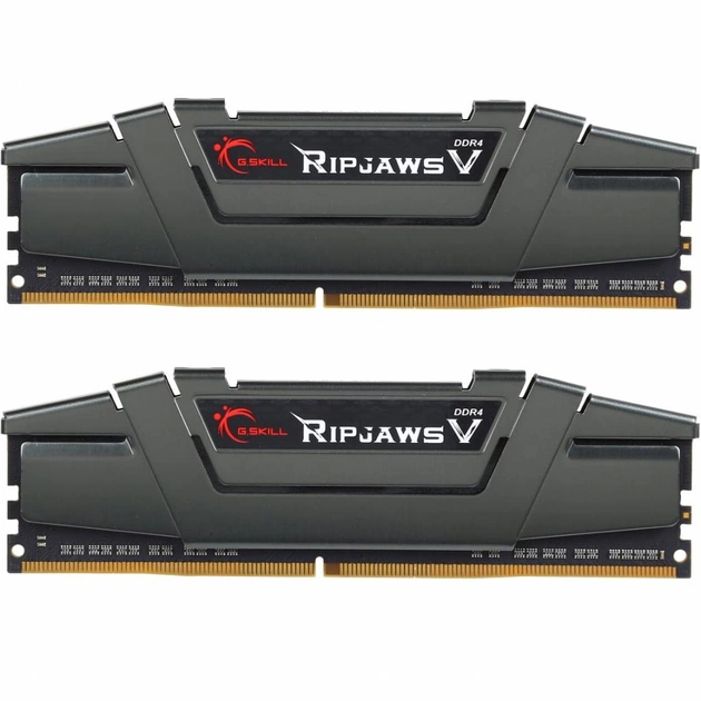 Модуль пам'яті для комп'ютера DDR4 16GB (2x8GB) 3200 MHz RipjawsV G.Skill (F4-3200C16D-16GVGB) - зображення 1
