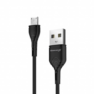 Дата кабель USB 2.0 AM to Micro 5P 1.0m Grand-X (PM-03B) зображення 1