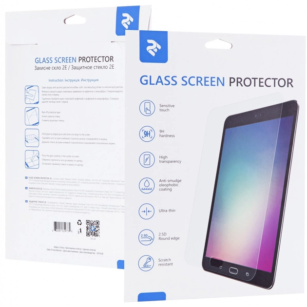 Скло захисне 2E Samsung Galaxy Tab S7 Lite/ S7 FE (SM-T730/735 ),12.4" (2021 (2E-G-TABS7L-LT2.5D-CL) - зображення 1