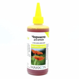 Чорнило Makkon для Epson L100/L200/L300/L800 250 мл yellow (IMN-EPS-L100-250Y) зображення 1