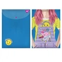 Папка - конверт Yes на кнопці А4 Smiley Girl (491882) - зменшене зображення 1