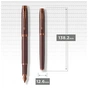 Ручка пір'яна Parker IM 17 Professionals Monochrome Burgundy  FP F (28 311) - зменшене зображення 5